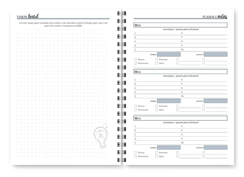 Miolo Planner Neutro 2026 (Trilha de Papel) - Imagem 12