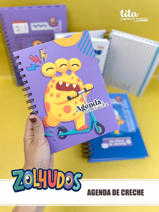 Escolar 2026 – Combão Encadernação Menina e Menino - tita - Imagem 4