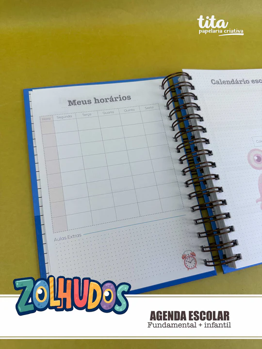 Escolar 2026 – Combão Encadernação Menina e Menino - tita - Imagem 6