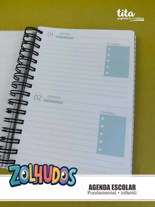 Escolar 2026 – Combão Encadernação Menina e Menino - Imagem 9