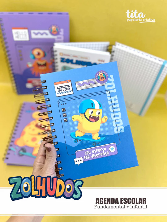 Escolar 2026 – Combão Encadernação Menina e Menino - tita - Imagem 18