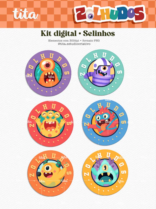 Escolar 2026 – Combão Ilustrações Menina e Menino - Imagem 4