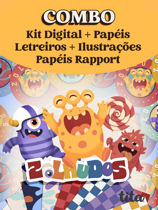 Escolar 2026 – Combão Ilustrações Menina e Menino - Imagem 12