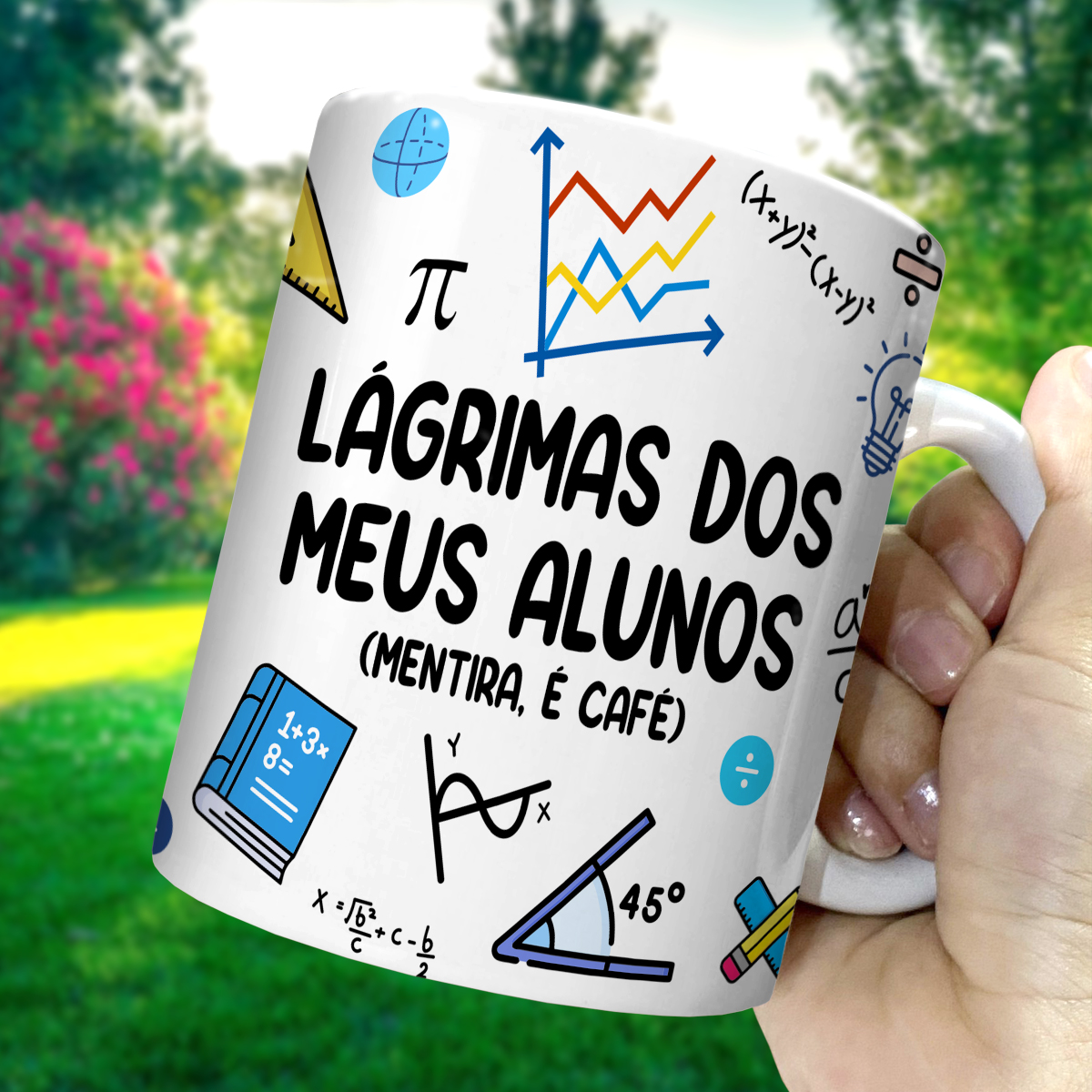 Arte Caneca Lágrimas dos Meus Alunos Dia do Professor - Imagem 3