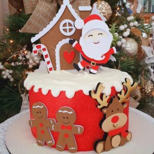 COMBO 16 TOPOS DE BOLO  NATAL