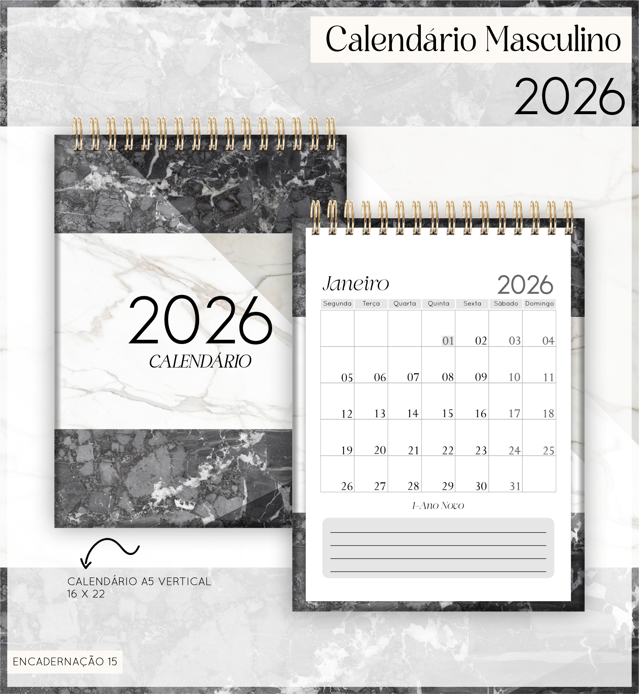 Calendários Masculino (Lina) - Imagem 6