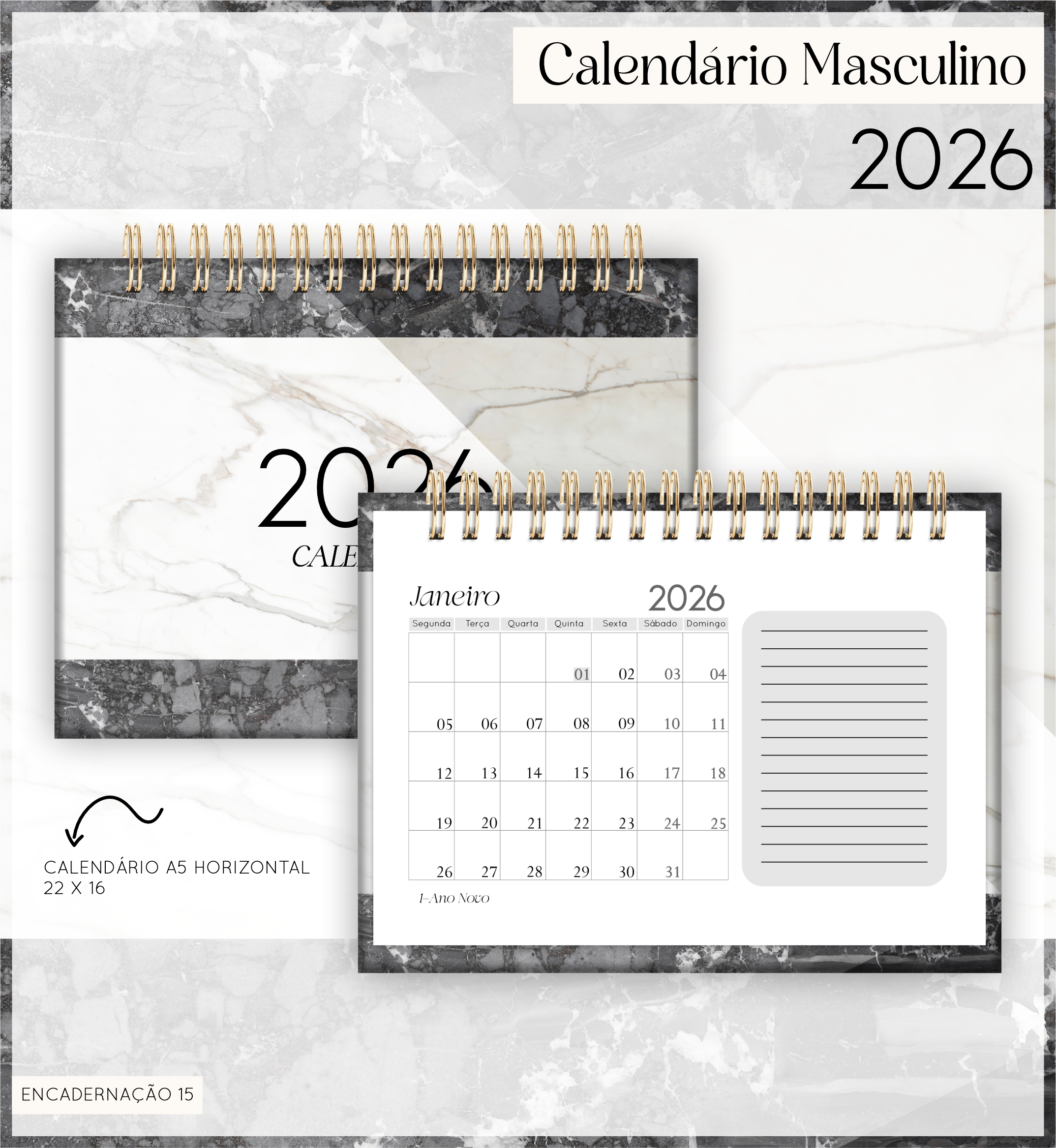 Calendários Masculino (Lina) - Imagem 7