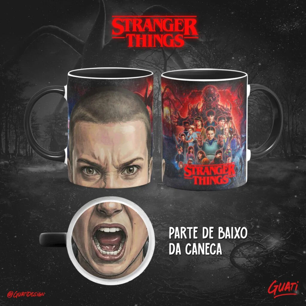 Bocão – Stranger Things - Artes Caneca