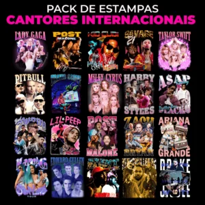 Estampas cantores internacionais