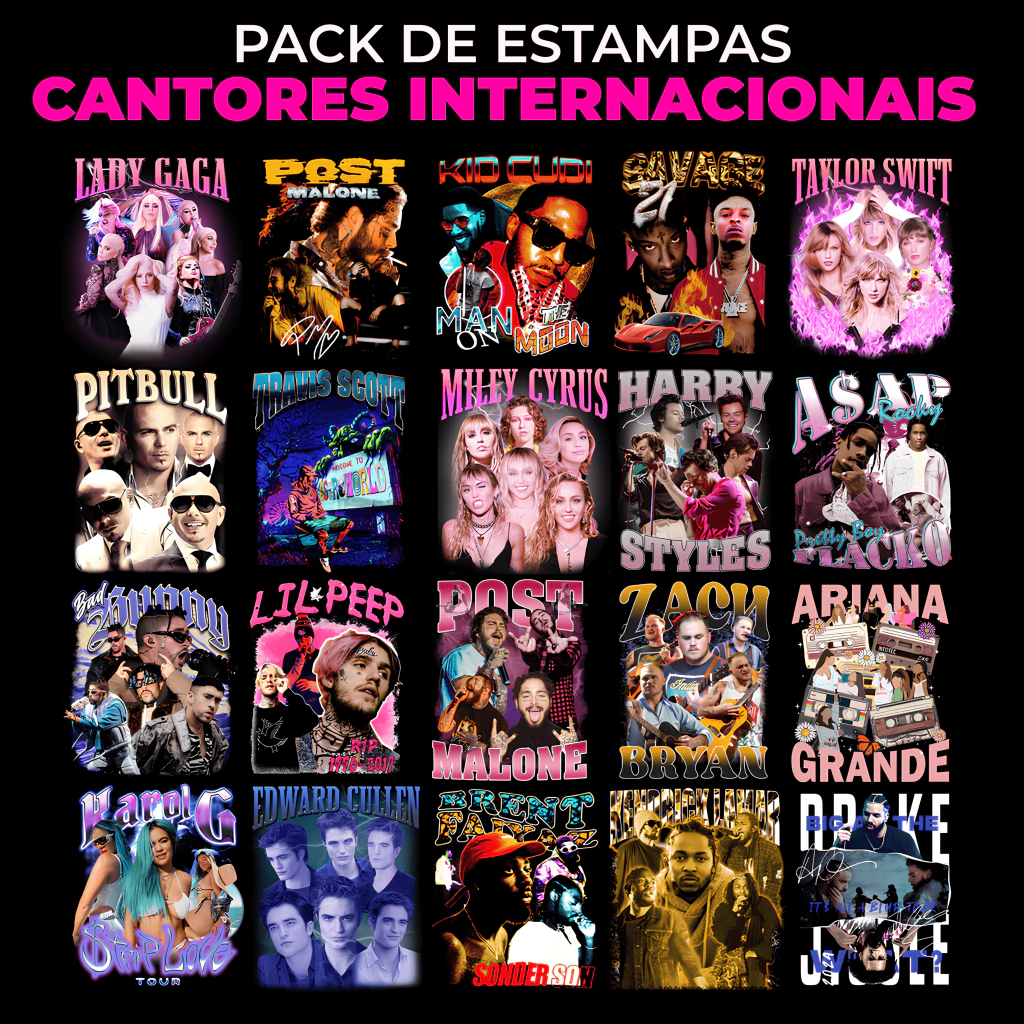 Estampas cantores internacionais
