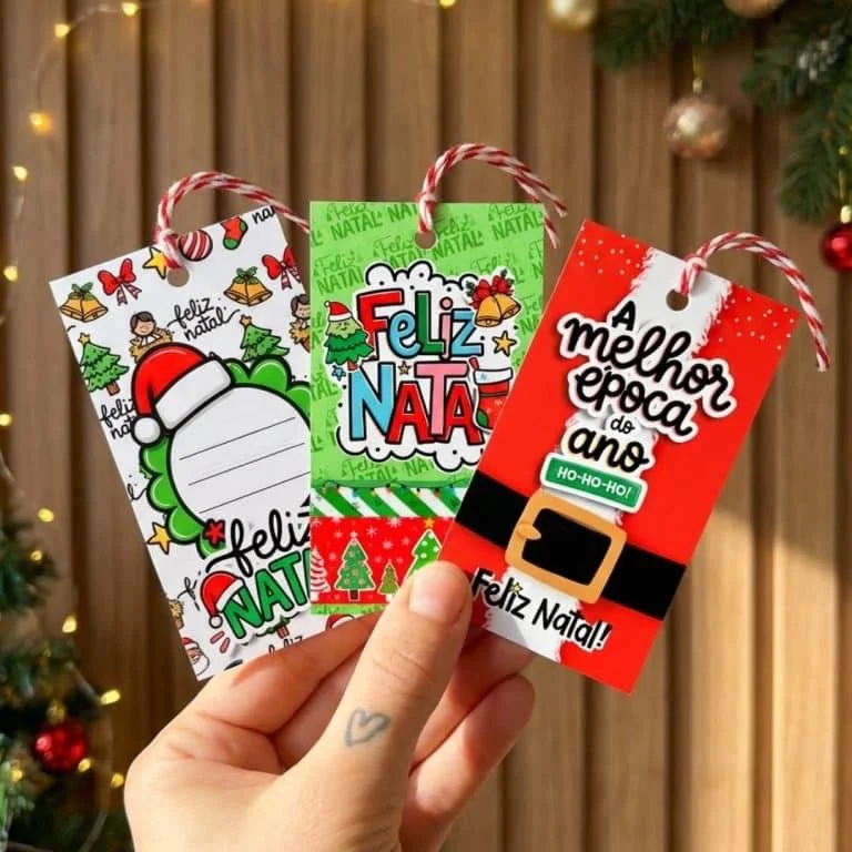 Tags de Natal – Artes prontas pra imprimir - Gratuito - Imagem 4
