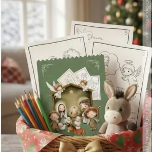 Kit Pronto para Imprimir: Cards A6 A história do Nascimento de Jesus