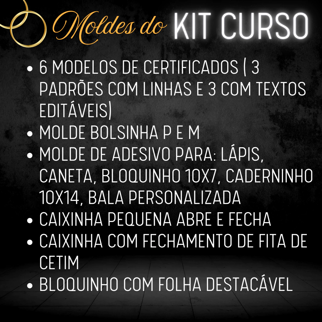 Molde Kit Curso Editável pelo Canva - Imagem 2