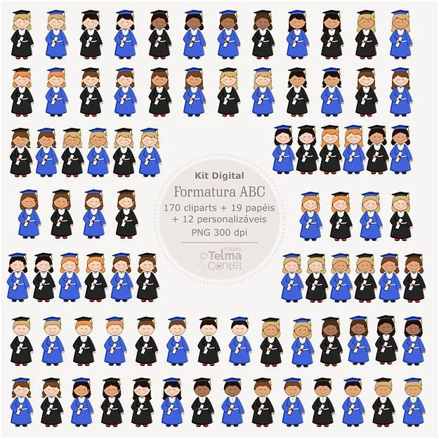 Formatura ABC – Inclusos fundos e cliparts - Imagem 15