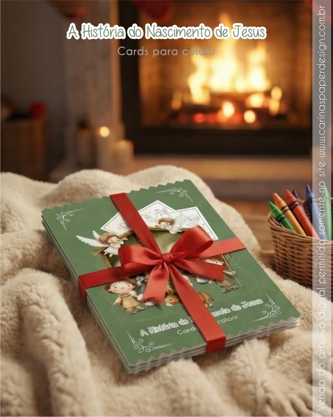 Kit Pronto para Imprimir: Cards A6 A história do Nascimento de Jesus - Imagem 6