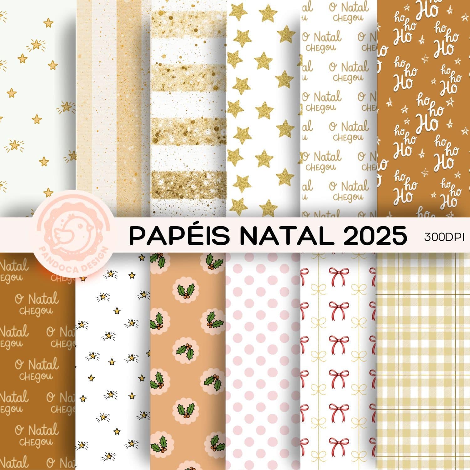 Papéis Digitais Estampados Natal 2025 - Imagem 7
