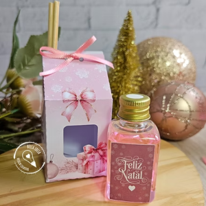 Caixa Aromatizador – Natal Rosa 2025 (Bella Ideia)