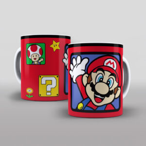 Arte Caneca Super Mario - Gratuita
