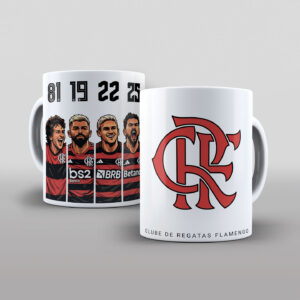 Arte caneca + camisa Flamengo