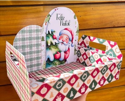 CAIXA COM ALÇA DE NATAL EM PDF