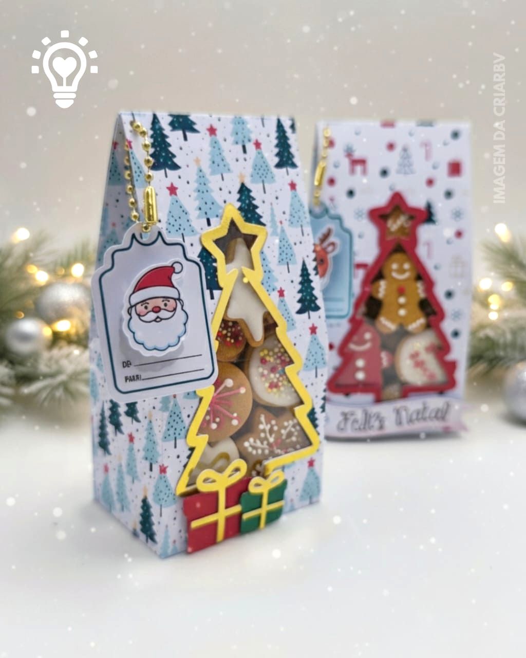 Caixa Visor de Natal Pequena