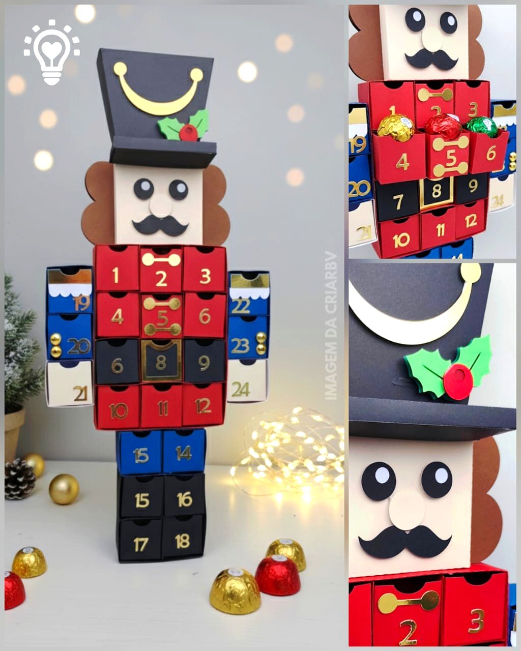 Calendário Advento Quebra Nozes Natal