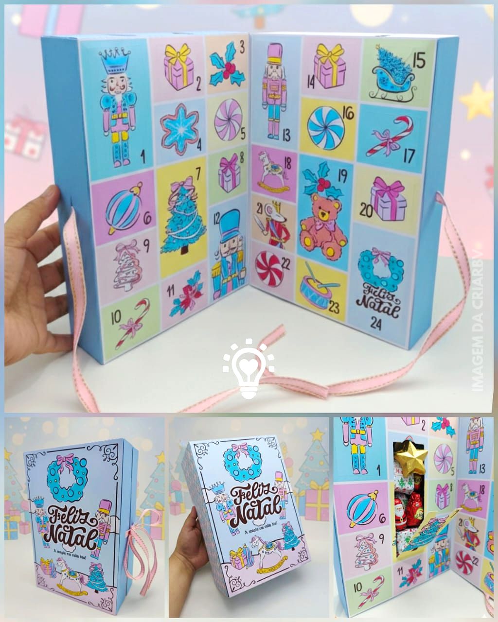 Calendário Advento Quebra Nozes Candy Natal