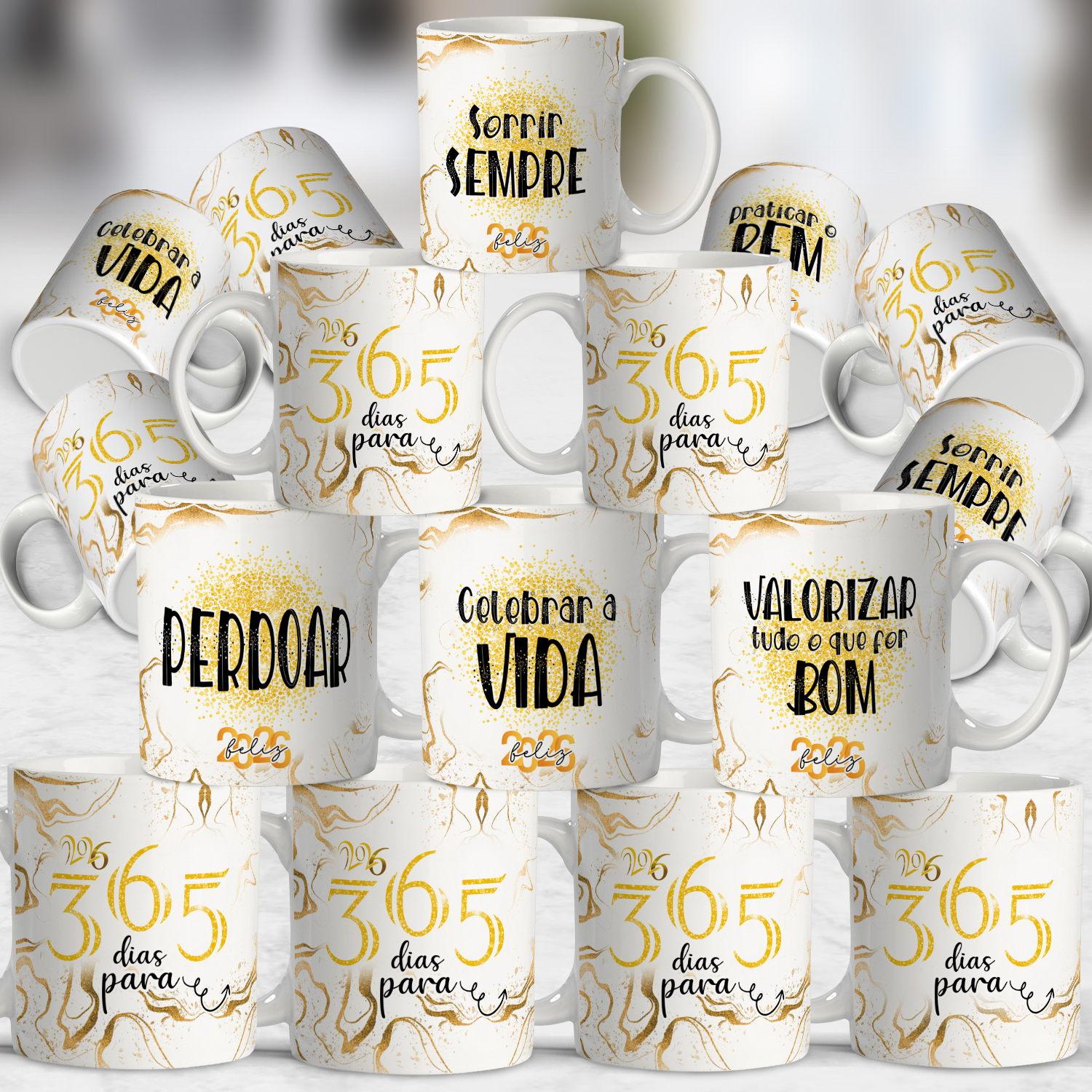 ARTES PARA CANECA ANO NOVO 2026