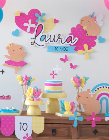 Kit digital - Festa Capivara Menina - Imagem 2