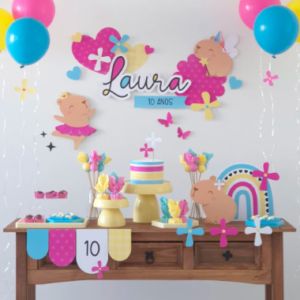 Kit digital - Festa Capivara Menina