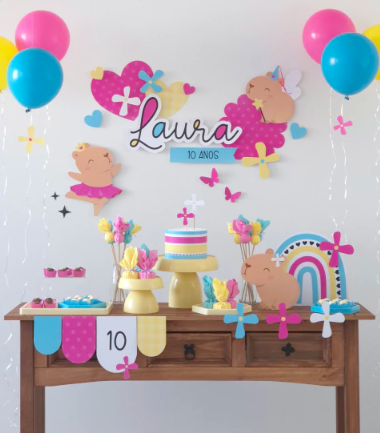 Kit digital - Festa Capivara Menina