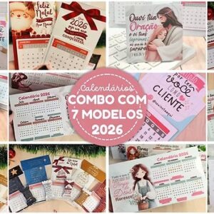 COMBO CALENDÁRIOS 2026 – 7 formatos