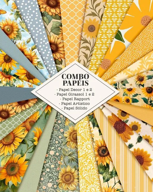 Alma de Girassol – Combo de Papéis (Tita)
