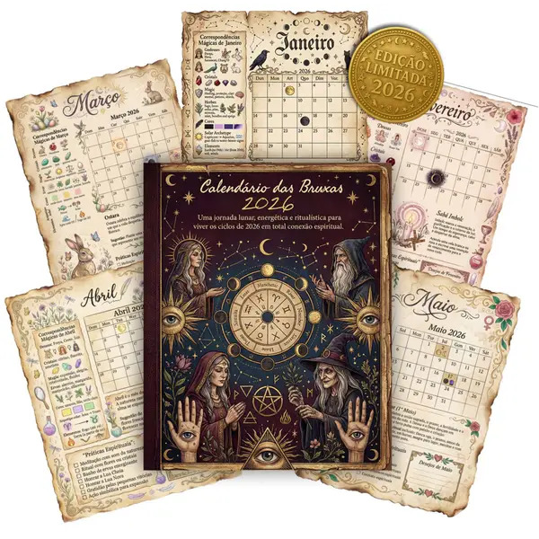 CALENDÁRIO DAS BRUXAS 2026 - Livia
