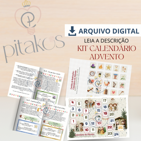 KIT CALENDÁRIO DO ADVENTO - Pitakos