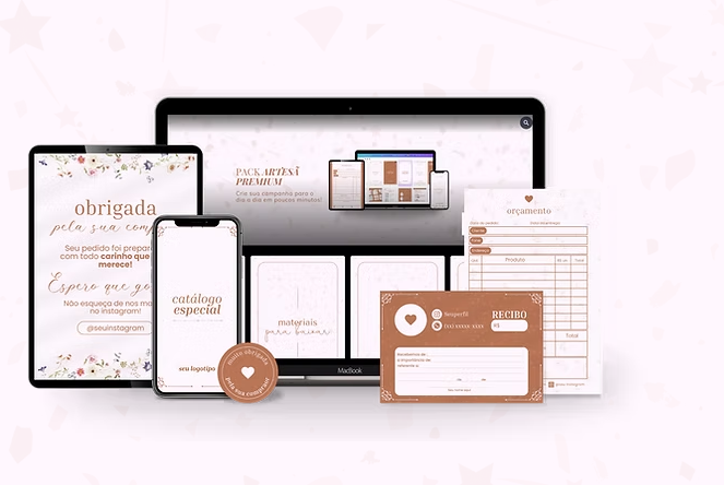 PACK TEMPLATES ARTESÃS + CATALÓGO