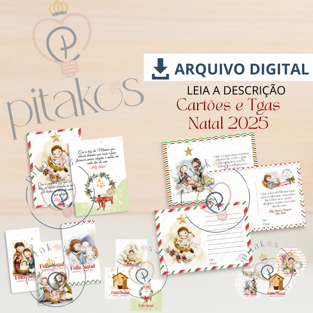 CARTÕES E TAGS DE NATAL - Pitakos