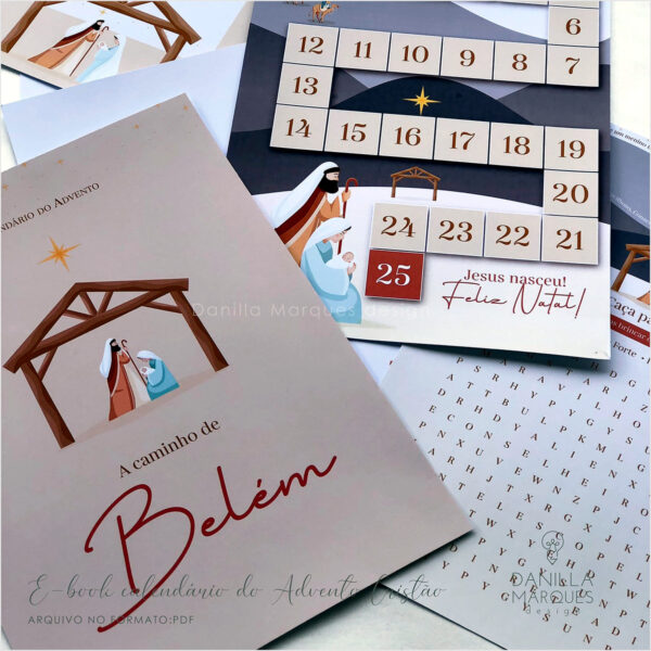 E-BOOK CALENDÁRIO DO ADVENTO CRISTÃO PARA PROFISSIONAIS – DXF, SVG, PDF