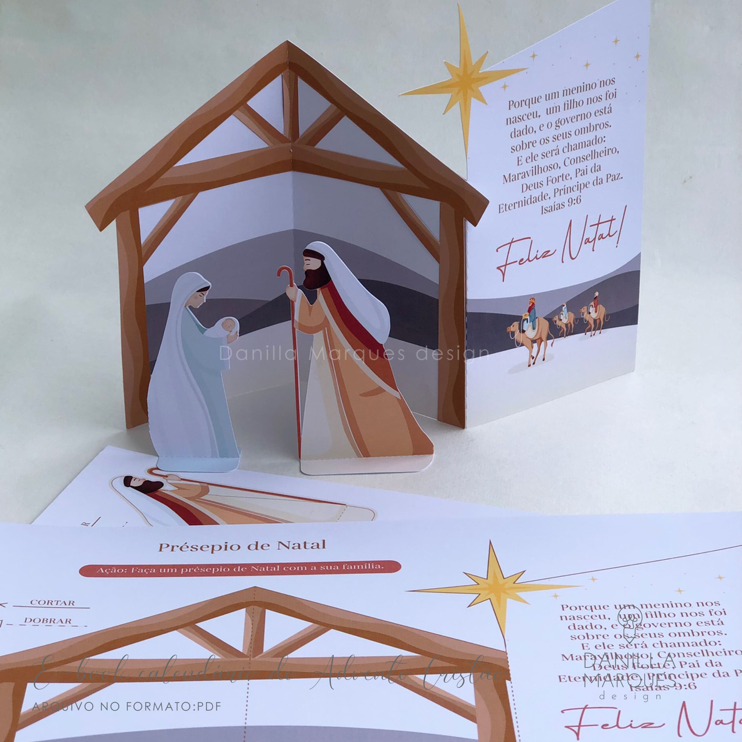 E-BOOK CALENDÁRIO DO ADVENTO CRISTÃO PARA PROFISSIONAIS – DXF, SVG, PDF - Imagem 2