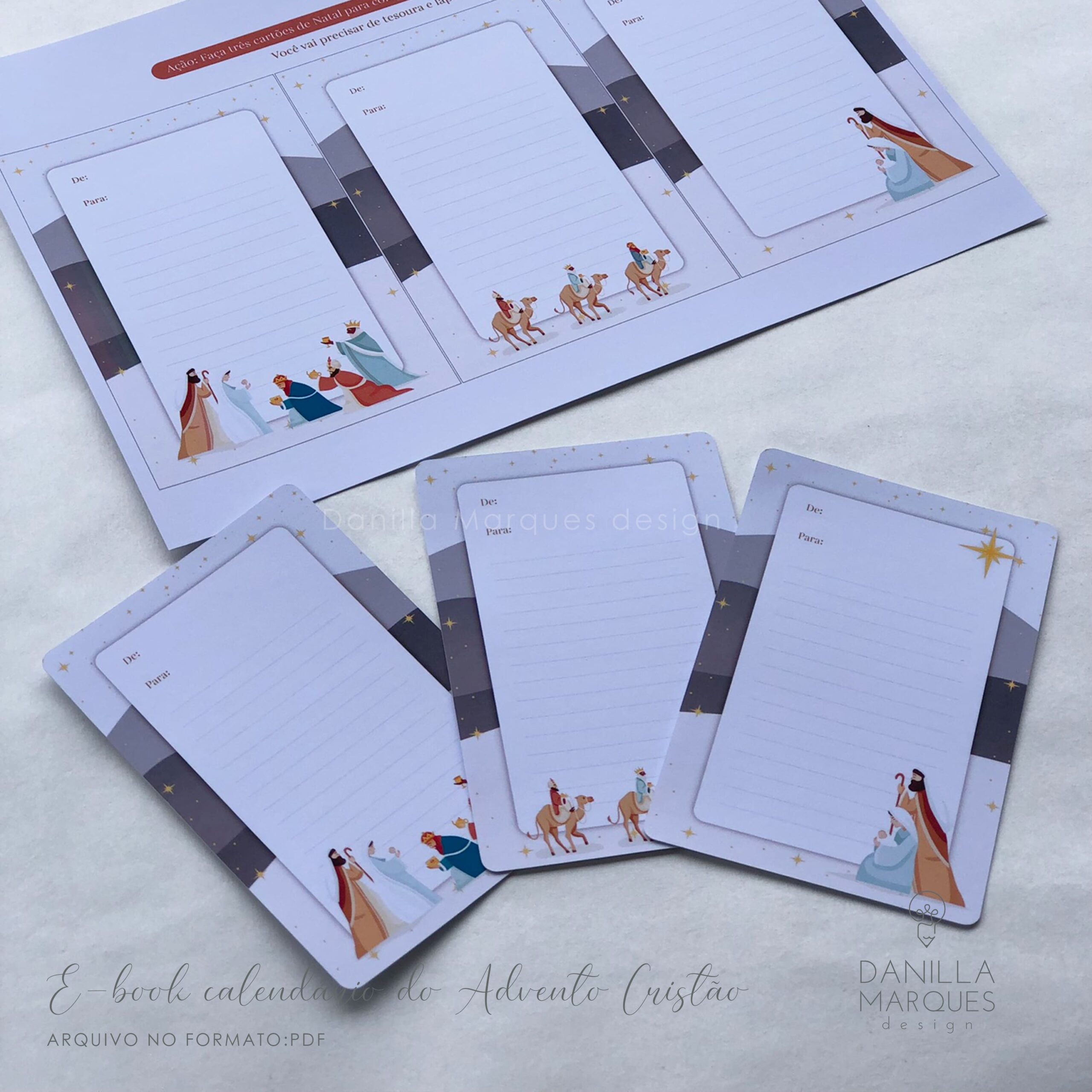 E-BOOK CALENDÁRIO DO ADVENTO CRISTÃO PARA PROFISSIONAIS – DXF, SVG, PDF - Imagem 6
