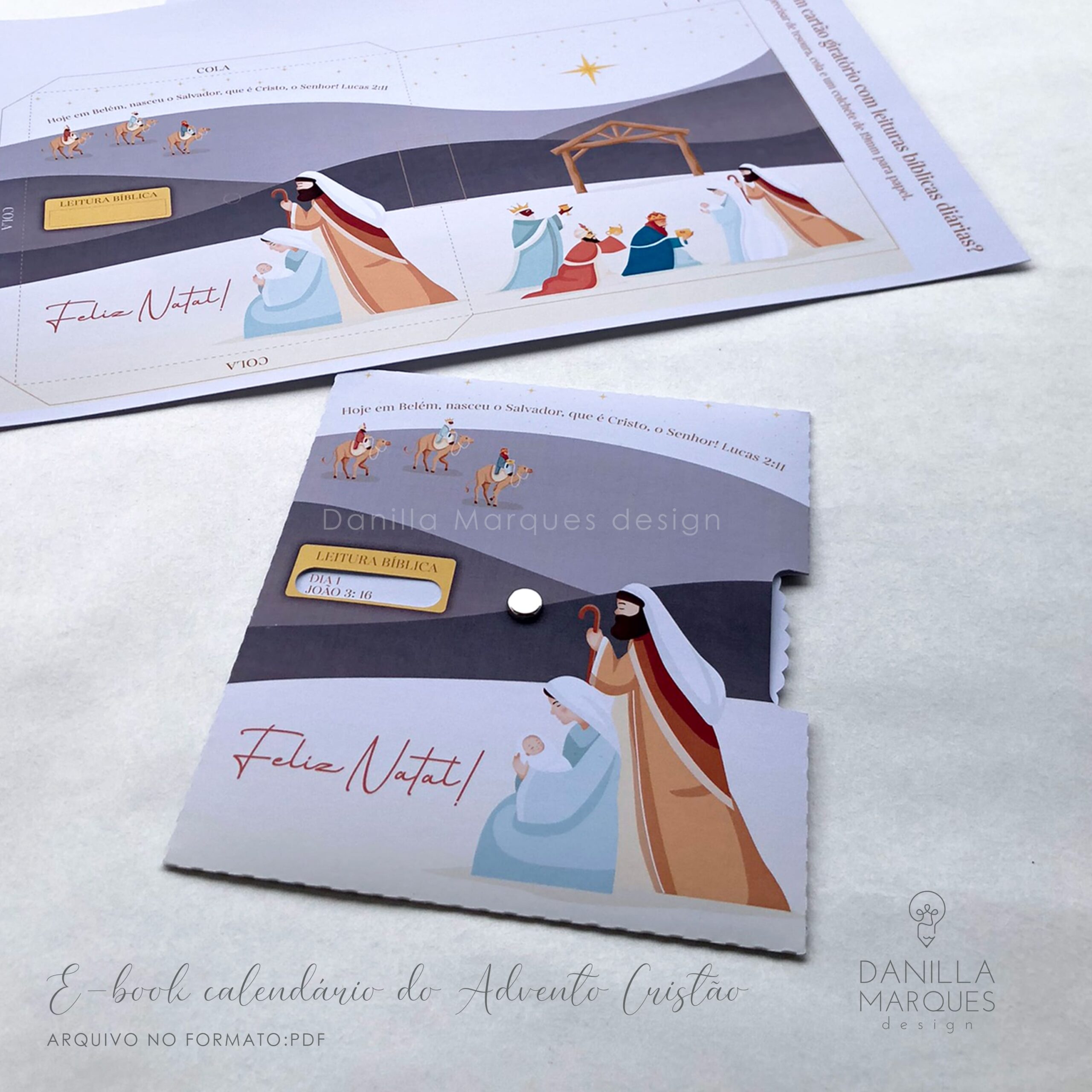 E-BOOK CALENDÁRIO DO ADVENTO CRISTÃO PARA PROFISSIONAIS – DXF, SVG, PDF - Imagem 4