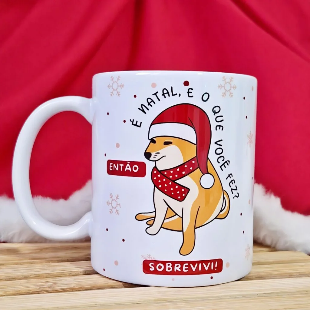 Então é Natal, e o que você fez Sobrevivi – Arte Avulsa Caneca