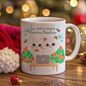 Eu, você e nossos filminhos Natalinos - arte para caneca