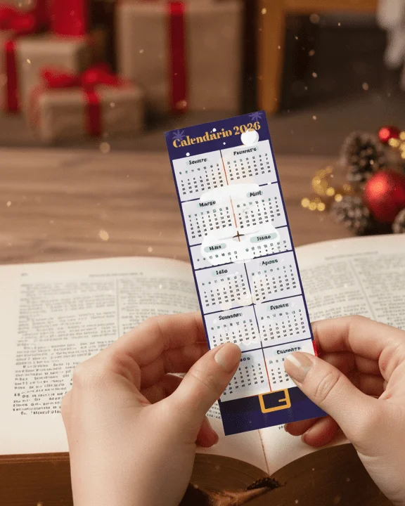 PDF Marca página natalino com calendário | 2026 - Imagem 5