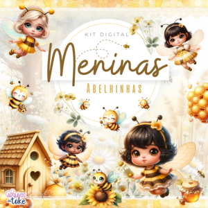 Kit Digital Meninas Abelhinhas