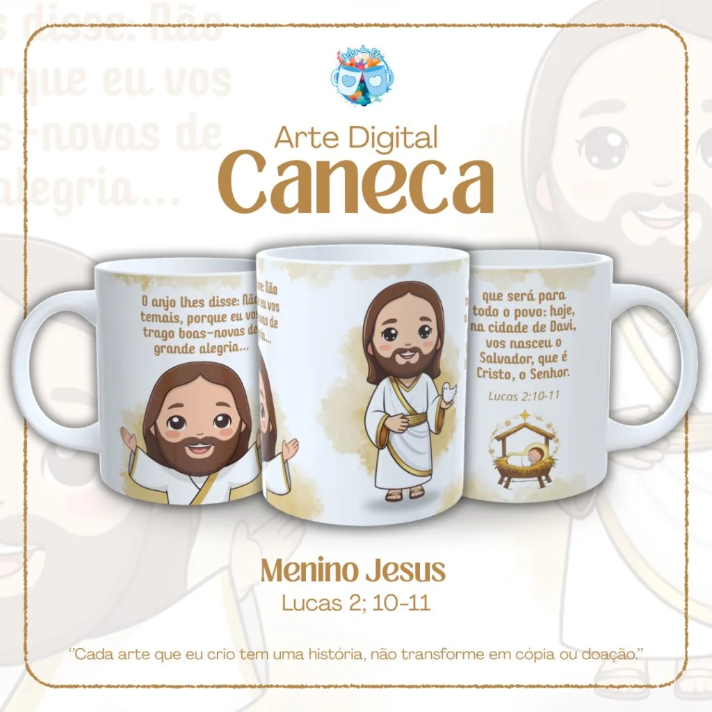 Menino Jesus – Lucas 2;10-11 – Arte Avulsa