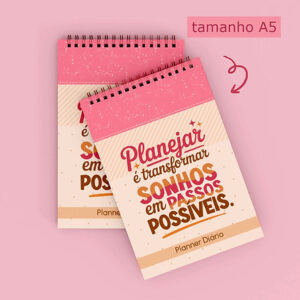 Mini Kit Arquivos – Bloco A5 – Planner Diário (Telma Contel)