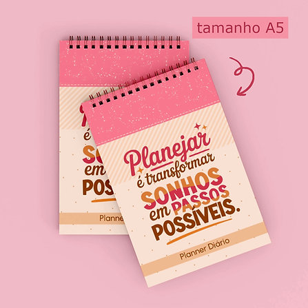 Mini Kit Arquivos – Bloco A5 – Planner Diário (Telma Contel)