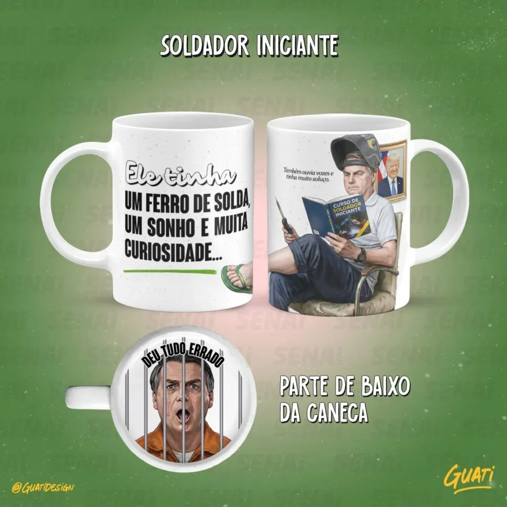Bocão Soldador -3 artes para caneca