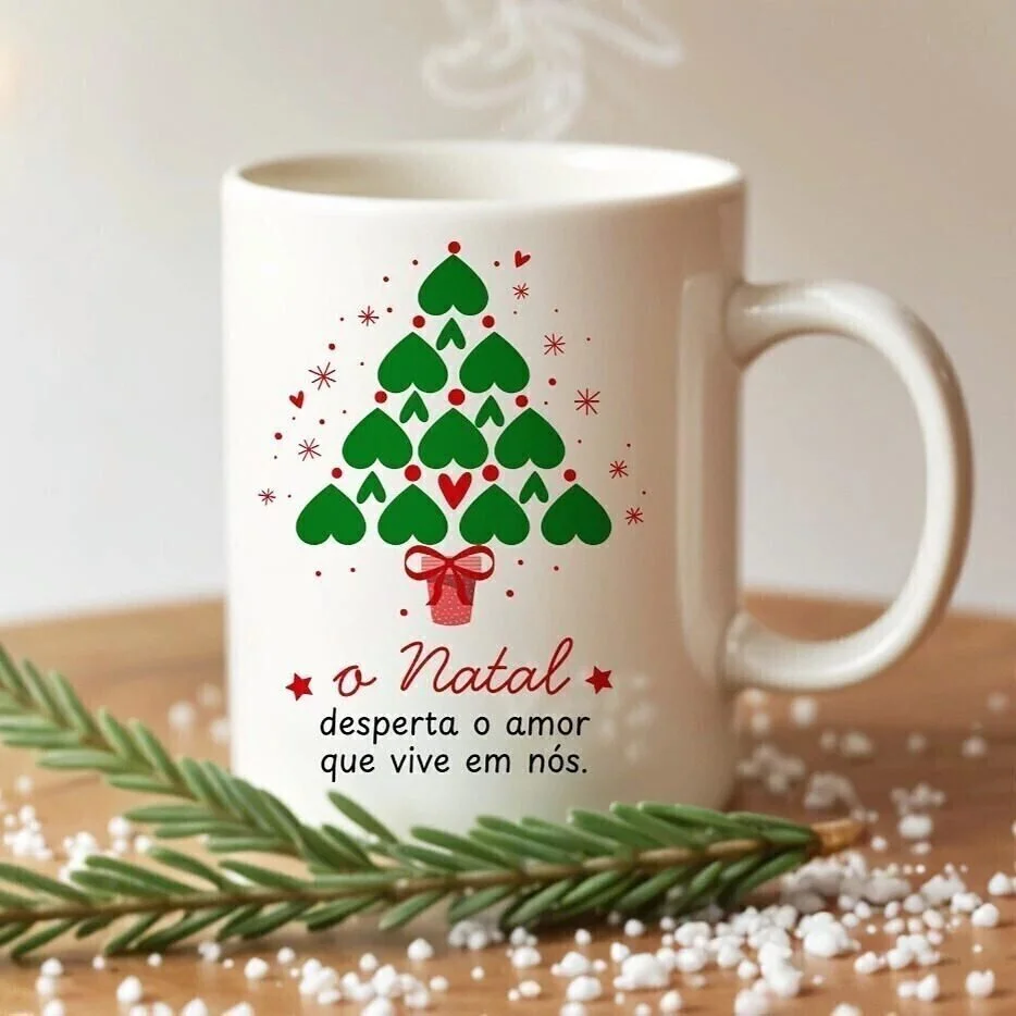 O Natal desperta o amor que vive em nós - ARTE AVULSA CANECA